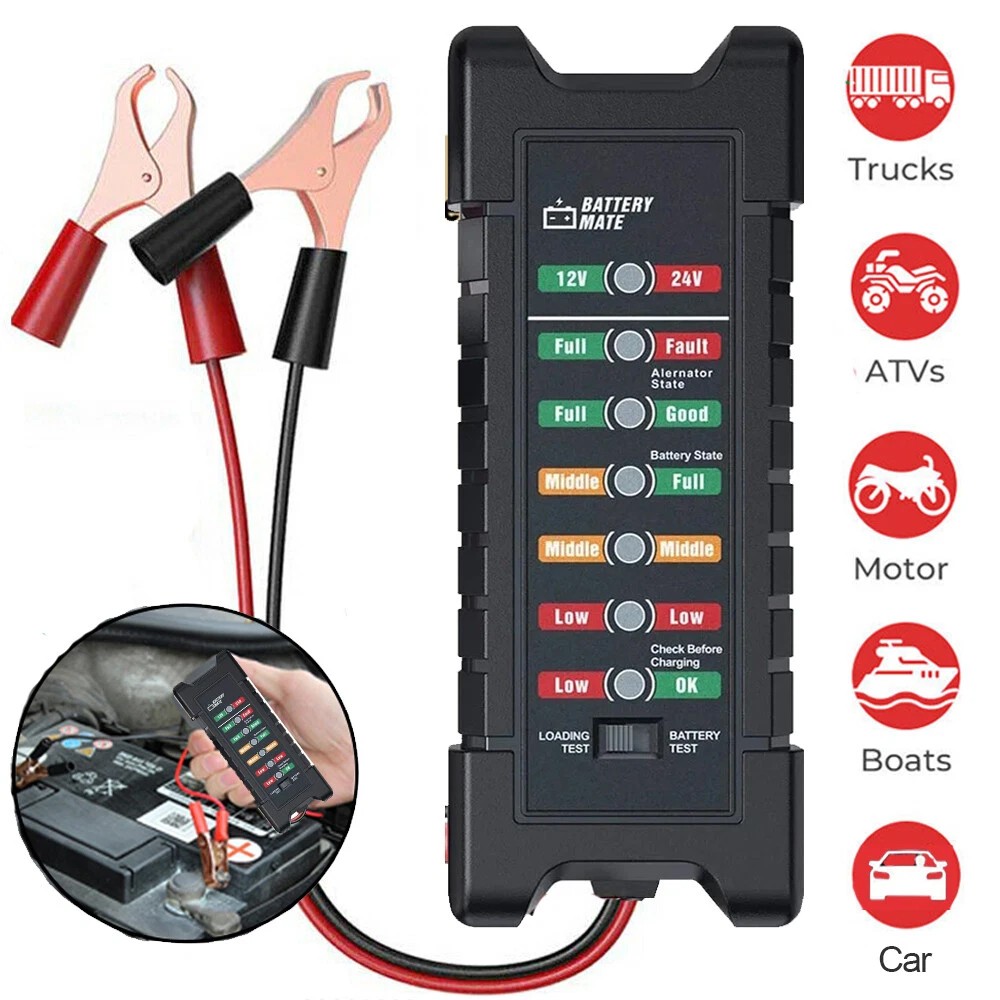 12V 24V Automotive Battery Tester Charging Test Charging Test Accurate Analyzer