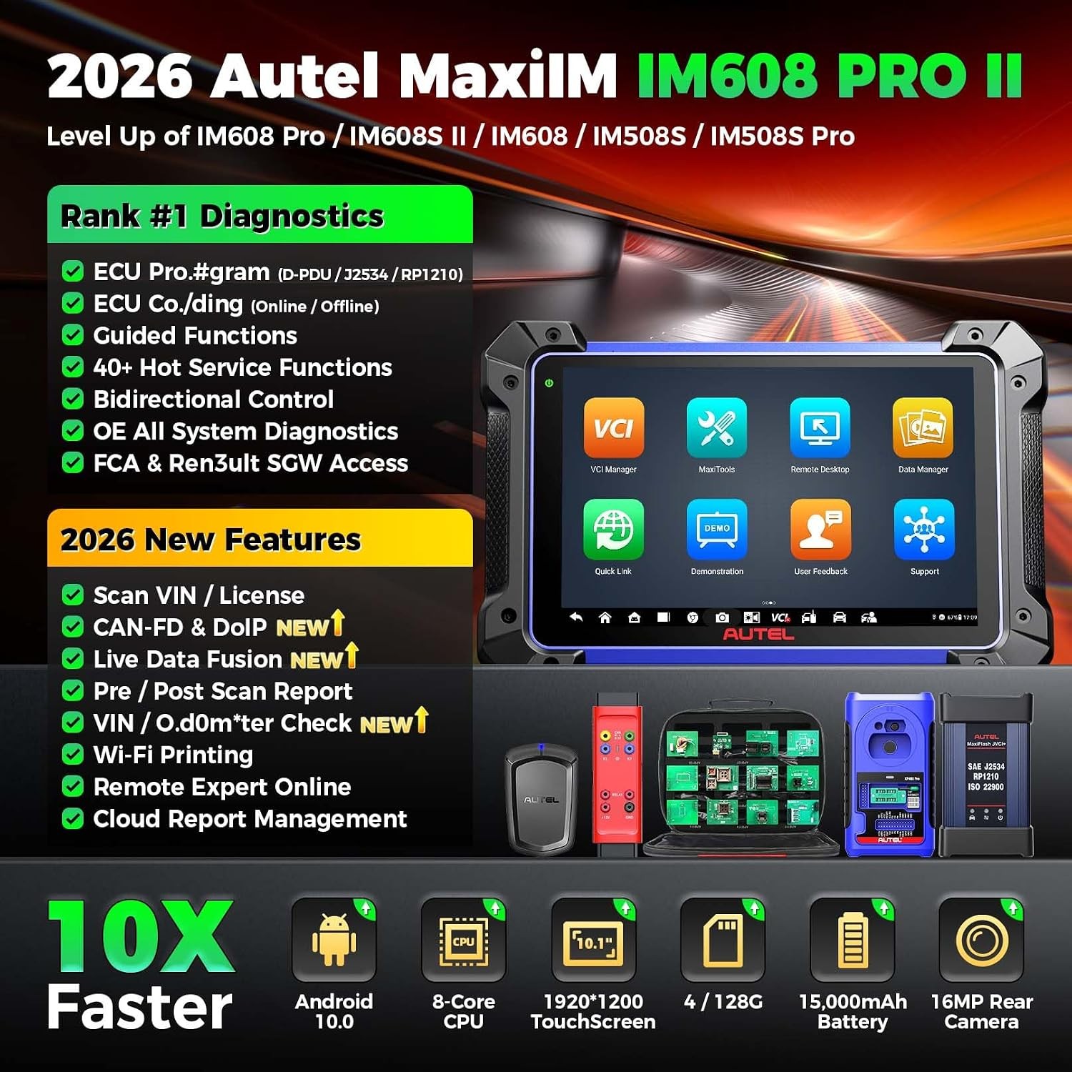 2026 Autel MaxiIM IM608 PRO II Key Programmer 2in1 Car Scanner Autel IM608S II