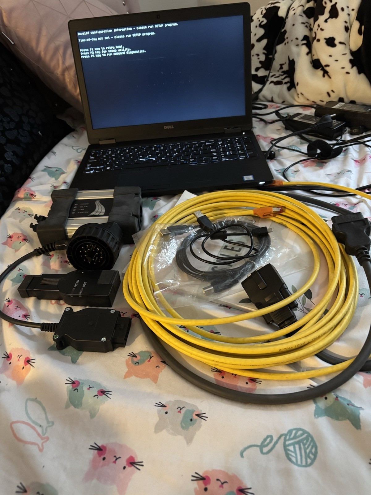 BMW ICOM NEXT A INTERFACE W/OBD 1 Cable LAN cable BMW 20 PIN ADAPTER + MORE