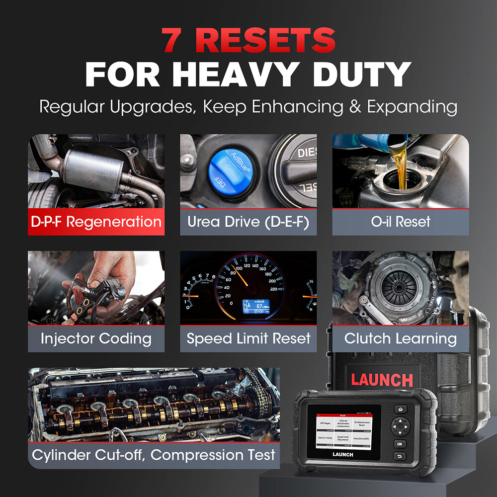 2025 LAUNCH CRP129 HD Elite Heavy Duty Truck Scanner Full System Diagnostic Tool