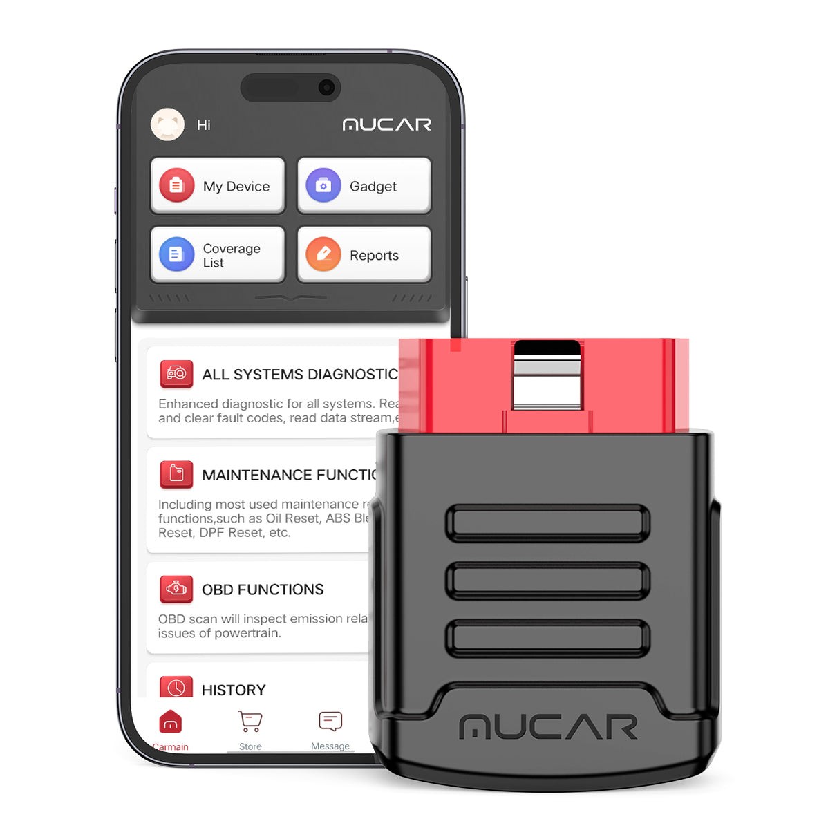 2026 MUCAR BT200 PRO Full System OBD2 EOBD Diagnostic Tool 15 Resets Code Reader