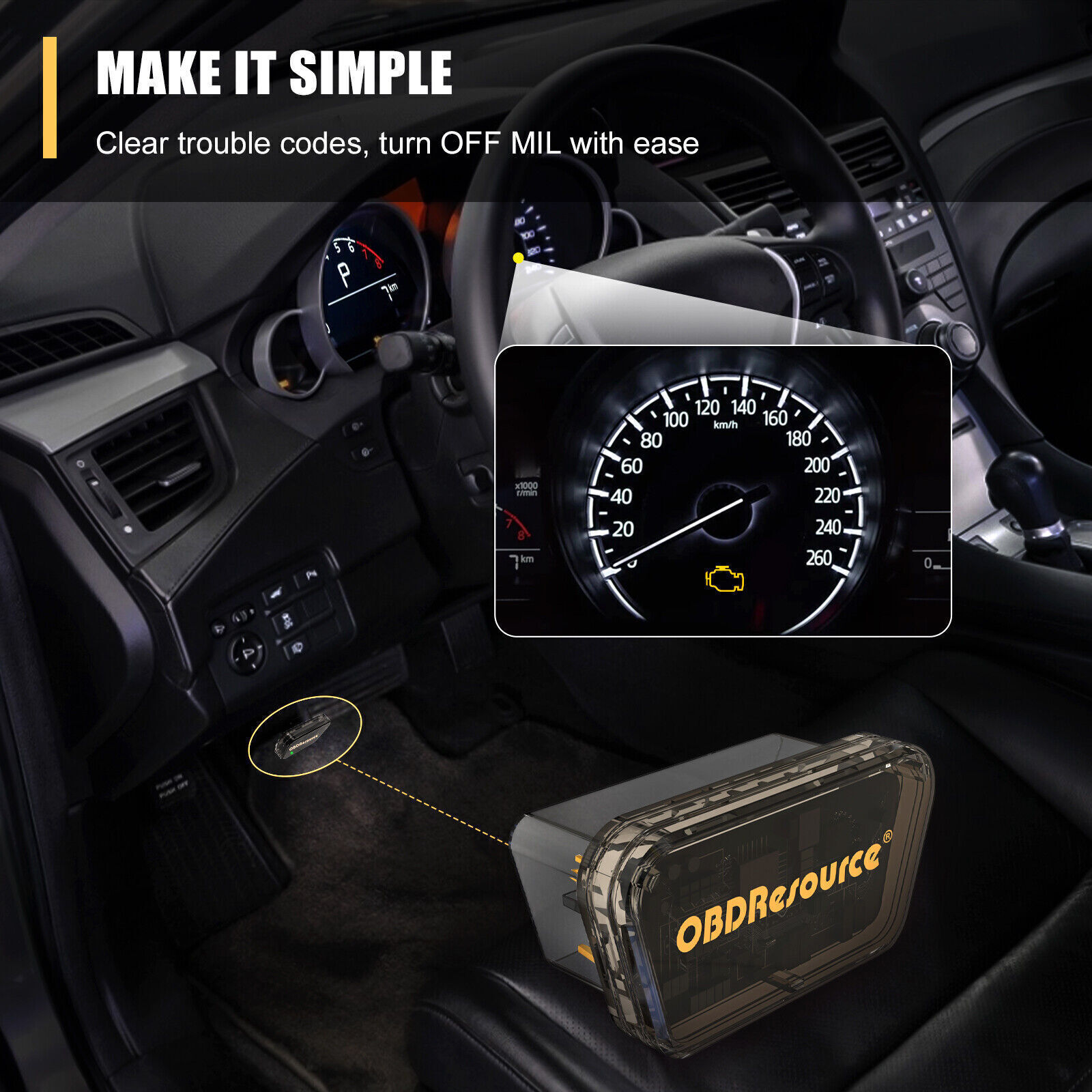 Mini P04 Car OBD2 Auto DTC Cleaner Erase Code Tool Engine Check Light Turn Off