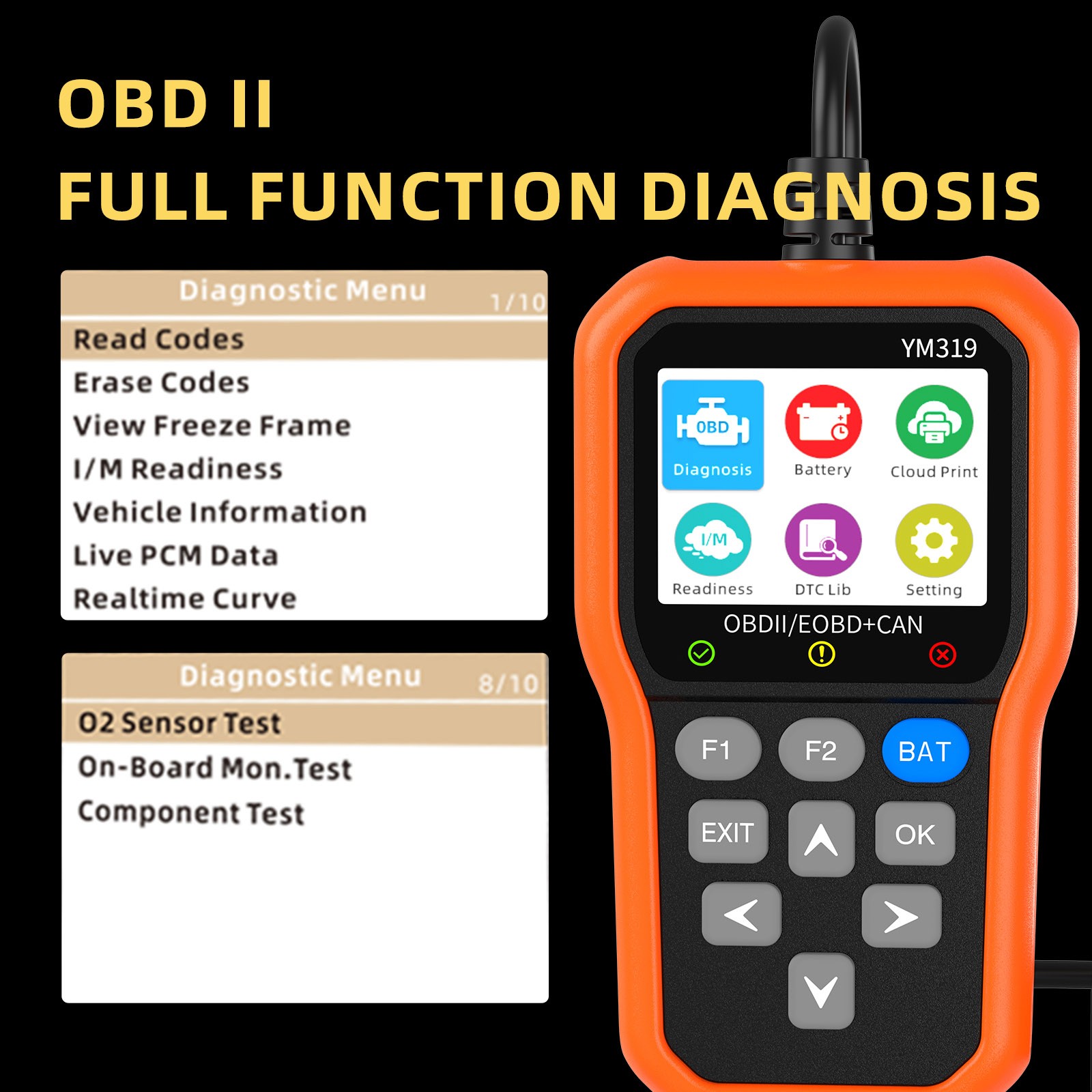 AD410 OBD2 Code Reader Car Scanner Turn Engine Light Off Diagnostic Tool