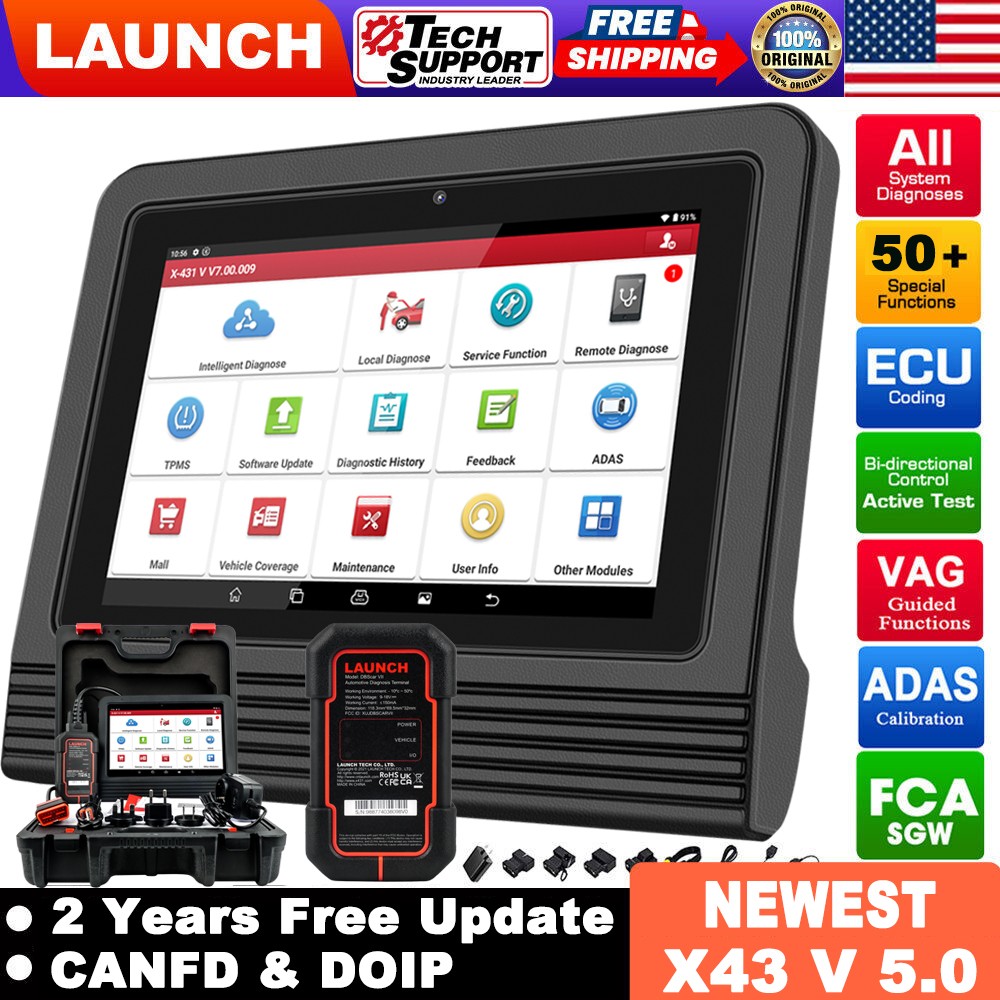 2026 LAUNCH X431 PRO V + 5.0 PRO5 OBD2 Car Diagnostic Tool Key Coding Scanner