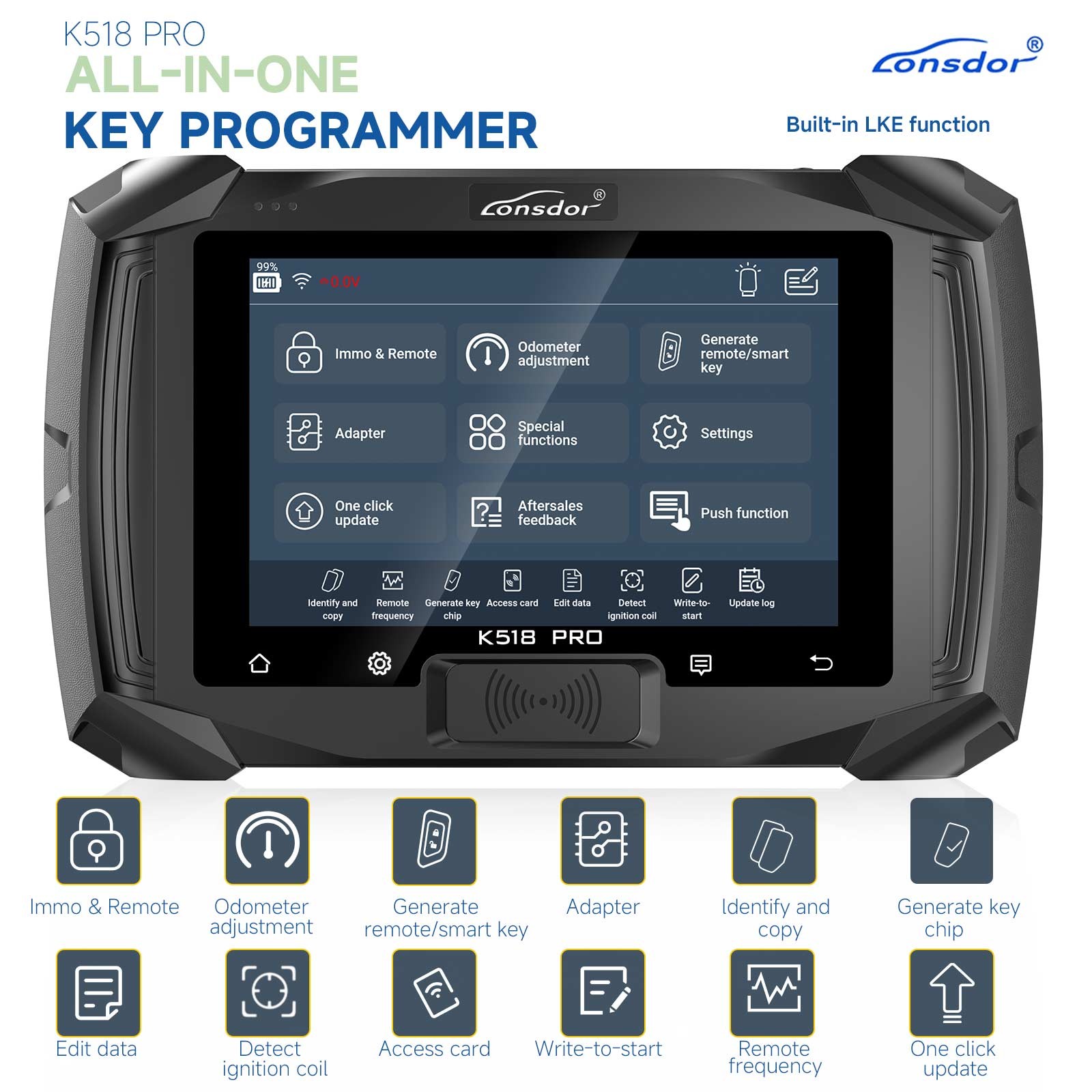 Lonsdor K518 PRO Full Version All In One Kêy Programmer 2 Year Free Update Time