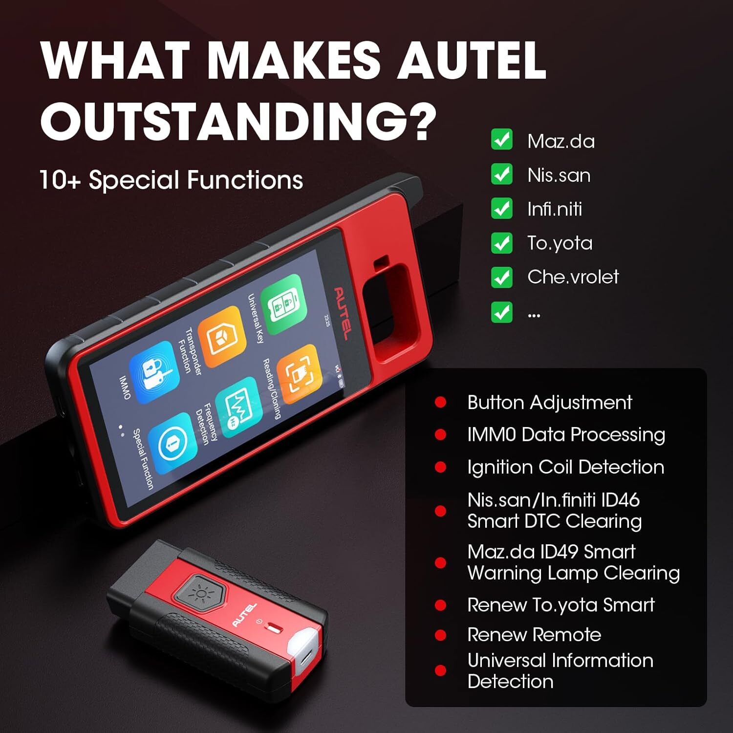 2025 Autel MaxiIM KM100 KM100E Key Fob Programming Tool Programmer Immobilizer