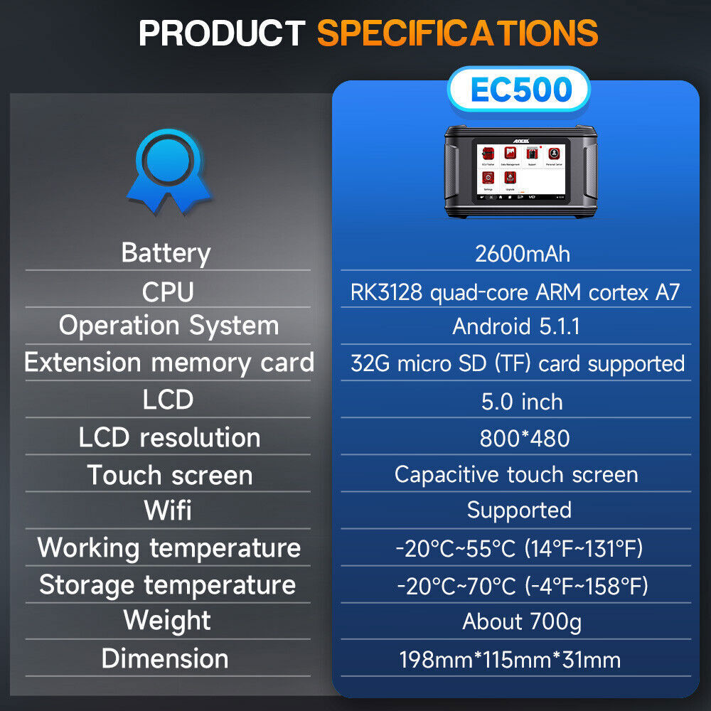 ANCEL EC500 TCM ECU Cloning Read ECU Infomation Initialization Read Write EEPROM