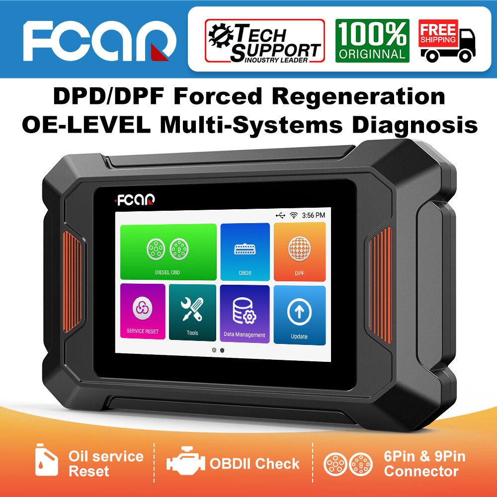 FCAR F802 Pro Diesel Scanner with DPF Regen for Heavy Duty Trucks OBD2