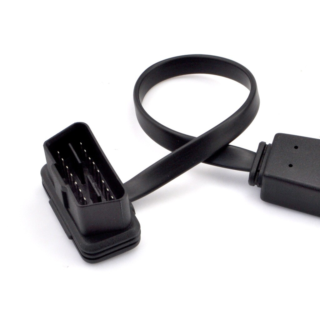 50CM Male to 3 Female OBD2 16 Pin Y Splitter Extension Cable With Power Switch