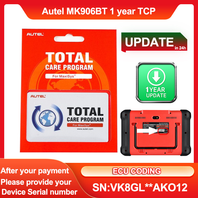 Autel MaxiCOM MK906BT [ One Year ] Update Service TCP Card Program