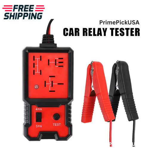 12V Car Relay Tester 4-5 Pins Automotive Diagnostic Tool LED Indicator Universal