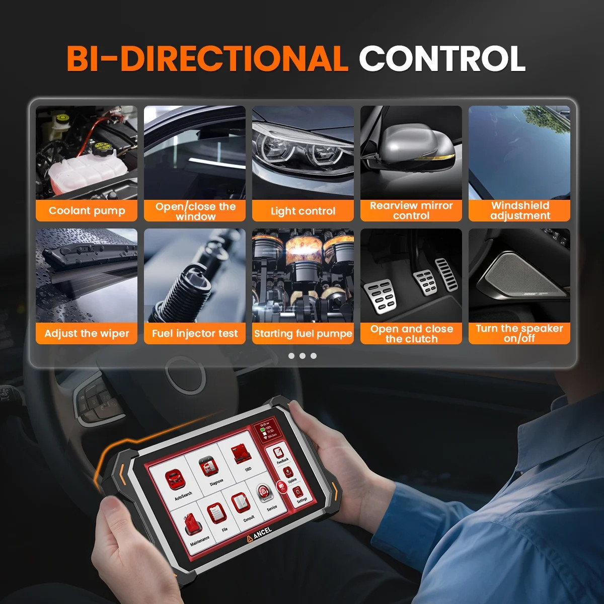 Bidirectional All System Car Diagnostic OBD2 Scanner ECU Coding CAN FD/DOIP FCA