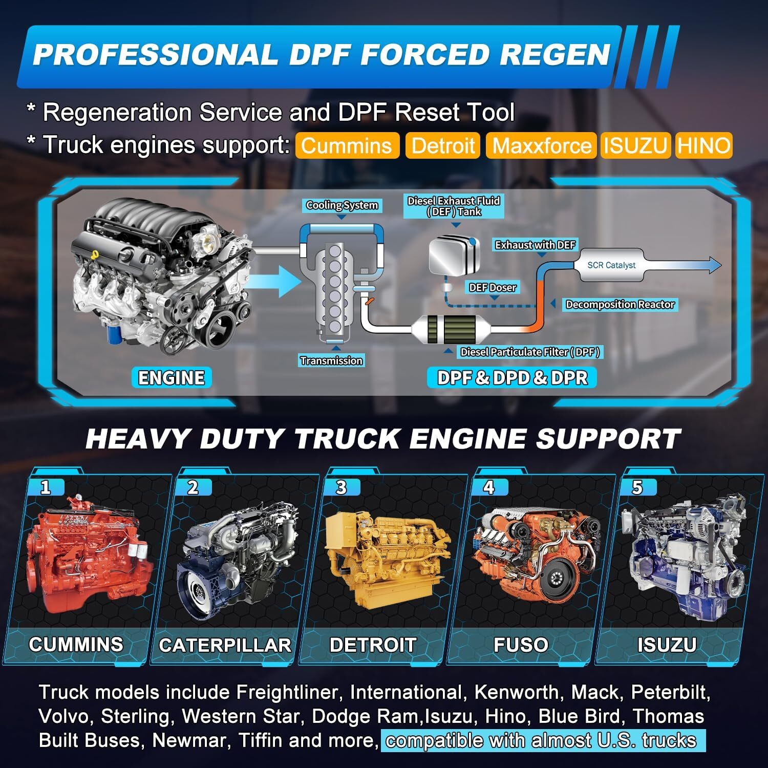 NEXAS NL102 Plus Heavy Duty Truck Scanner Diagnostic Tool DPF Regen OIL Reset