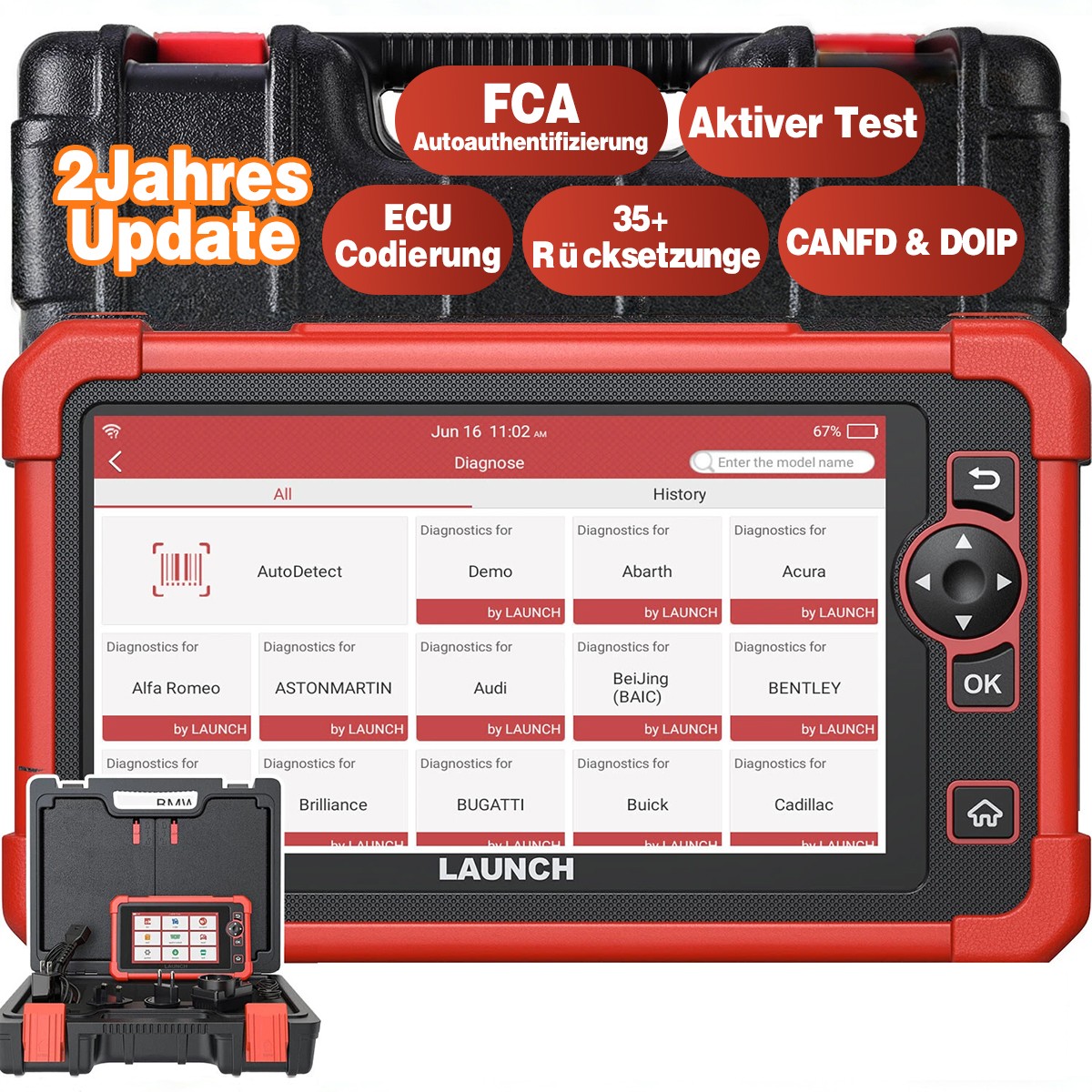 LAUNCH X431 CRP919X All System Diagnostic Scanner Bi-directional Key Coding TPMS