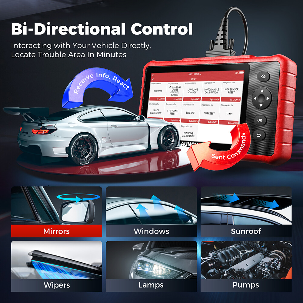 LAUNCH X431 CRP919X Lite Bidirectional OBDII Scanner Car Diagnostic Scan Tool
