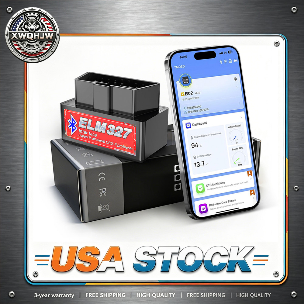 ELM327 OBD2 Car Diagnostic Scanner Adapter USB Code Reader For Ford Diesel