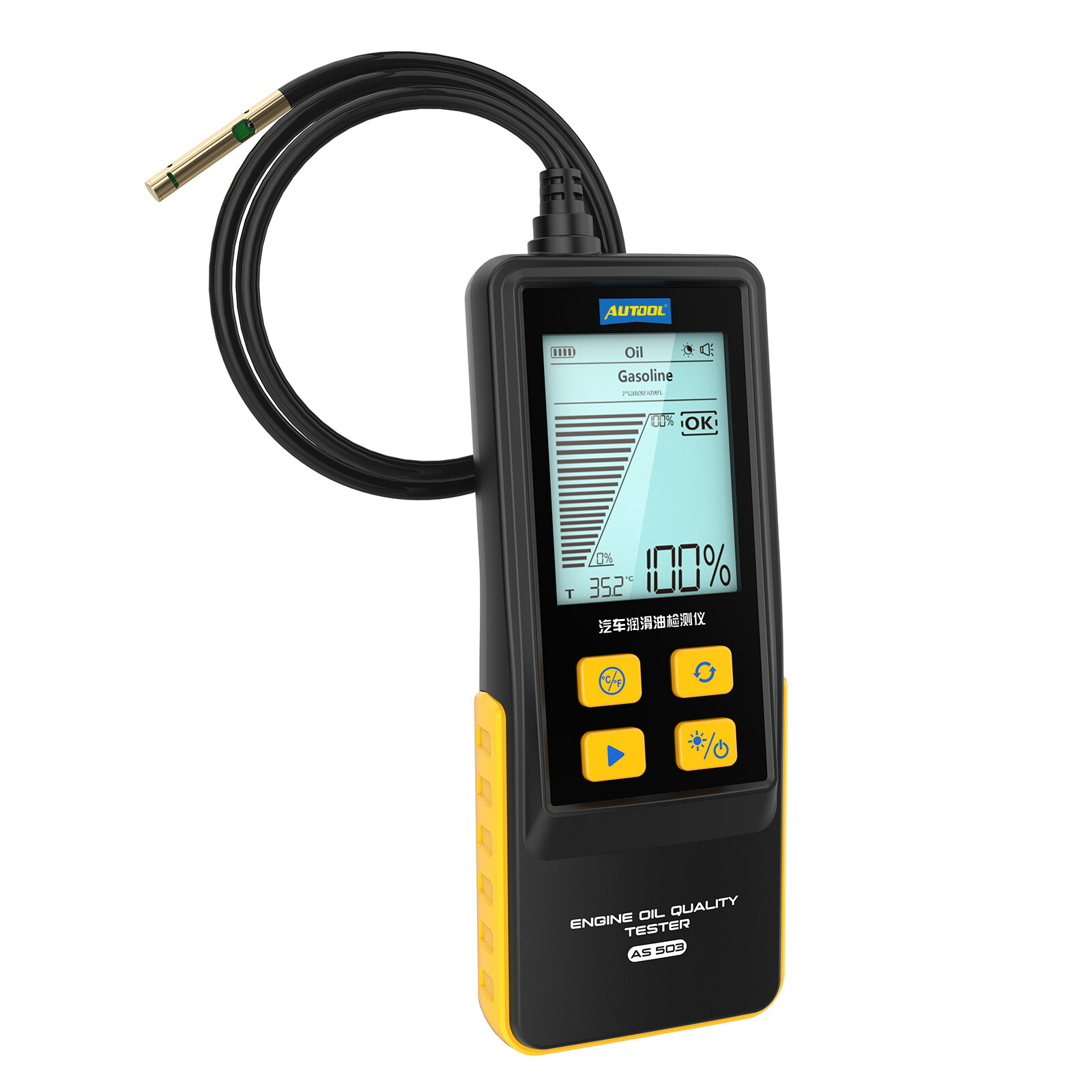 Engine Oil Tester Auto Oil Quality Analyzer Detector Testing For Gasoline Diesel