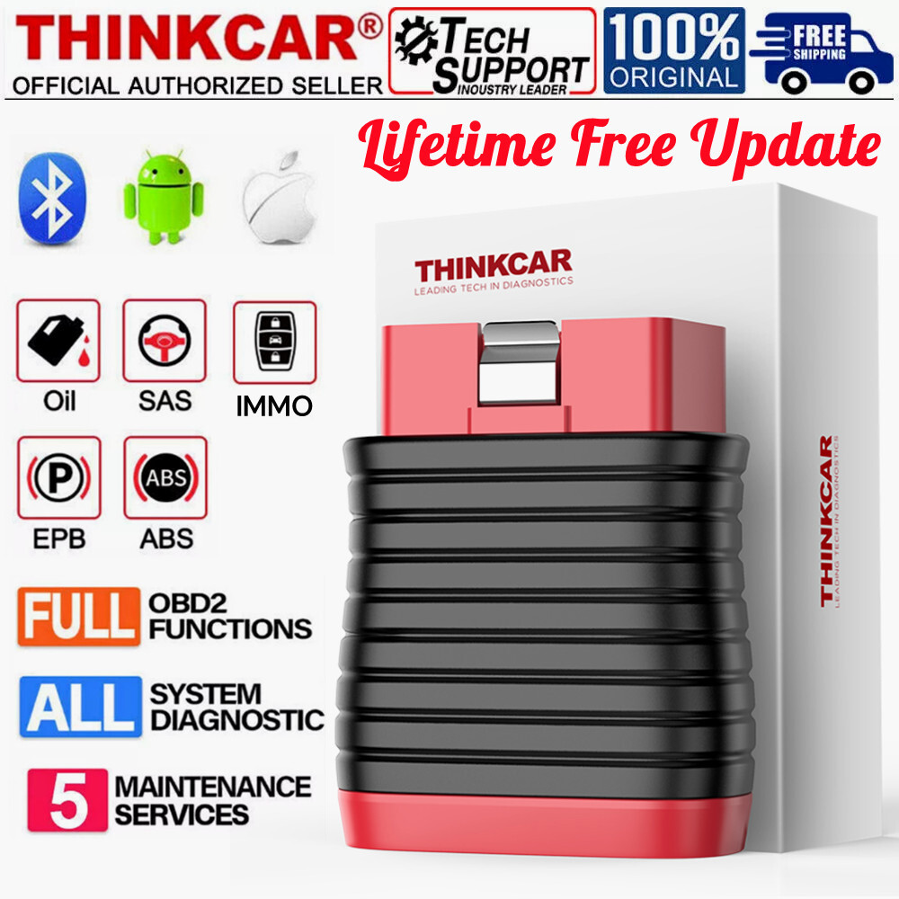 2026 Thinkcar BD6 Car OBD2 Scanner Full System Diagnostic Tool + Extension cable