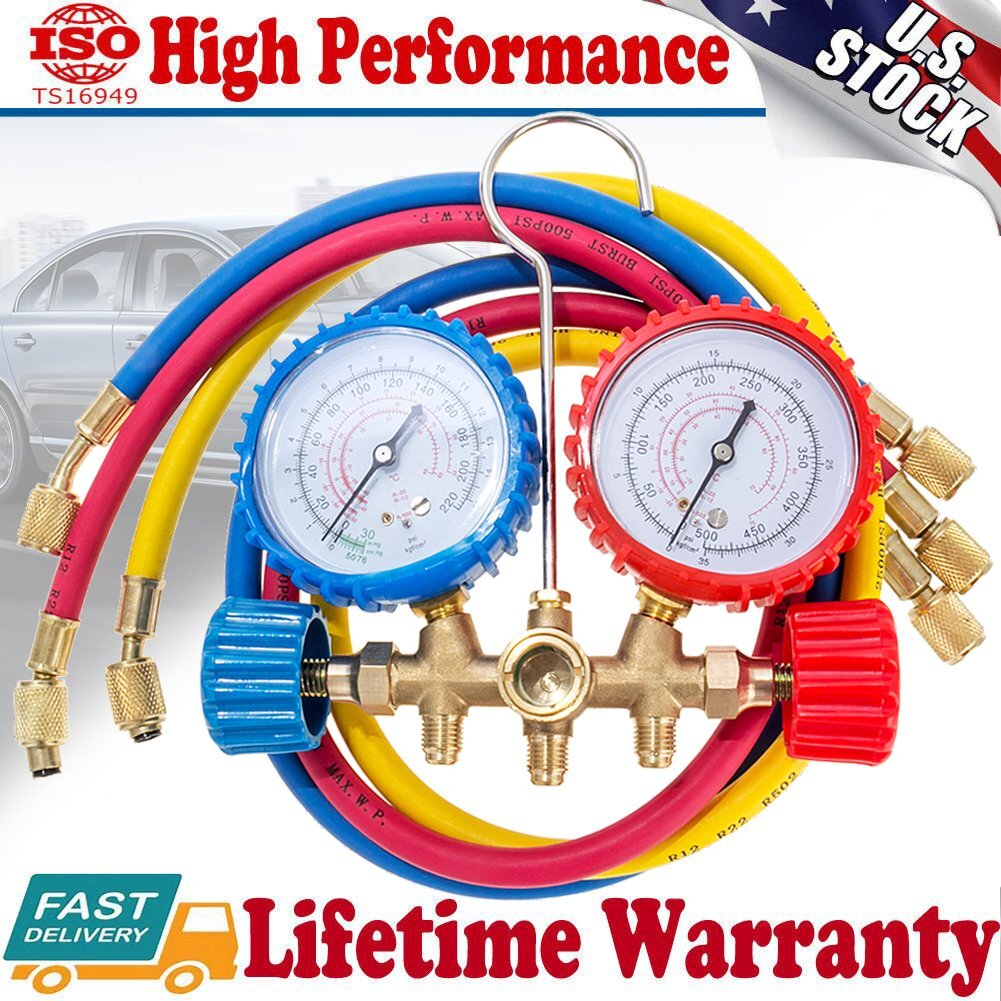 A/C Diagnostic Manifold Gauge Set Charging Hose