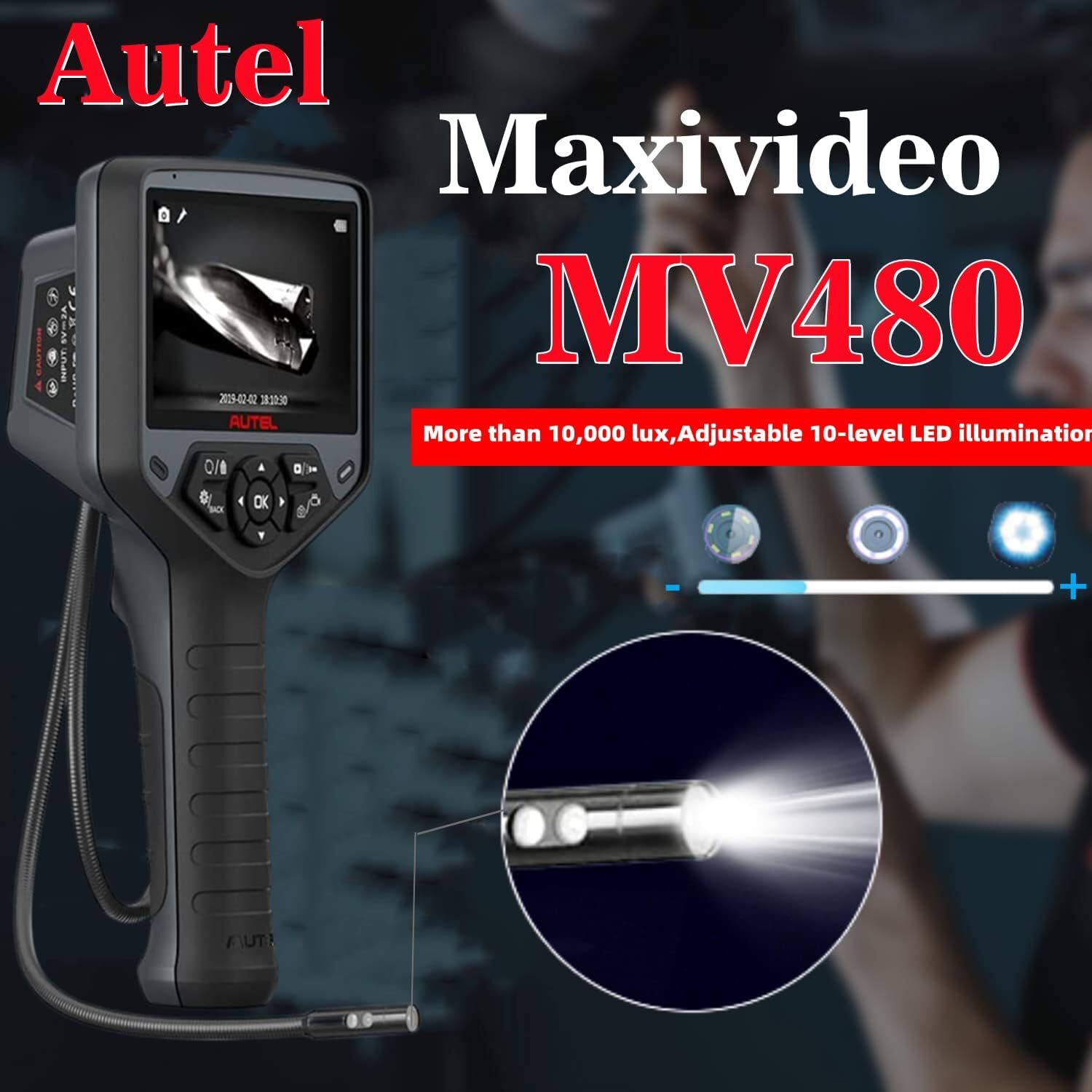 Autel MaxiVideo MV480 Inspection Dual Camera 1080P HD Industrial Endoscope Video