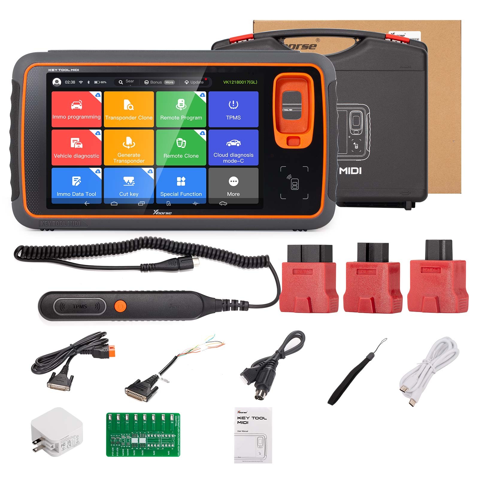 Xhorse Key Tool MIDI Basic Version for IMMO Progarmming, TPMS, MLB Key Support