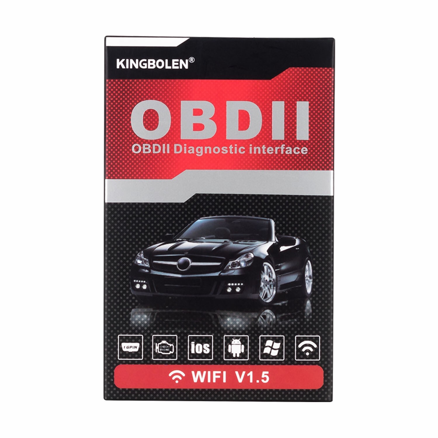 KINGBOELN ELM327 WIFI Car OBD2 Diagnostic Scanner Auto Fault Code Reader Tool