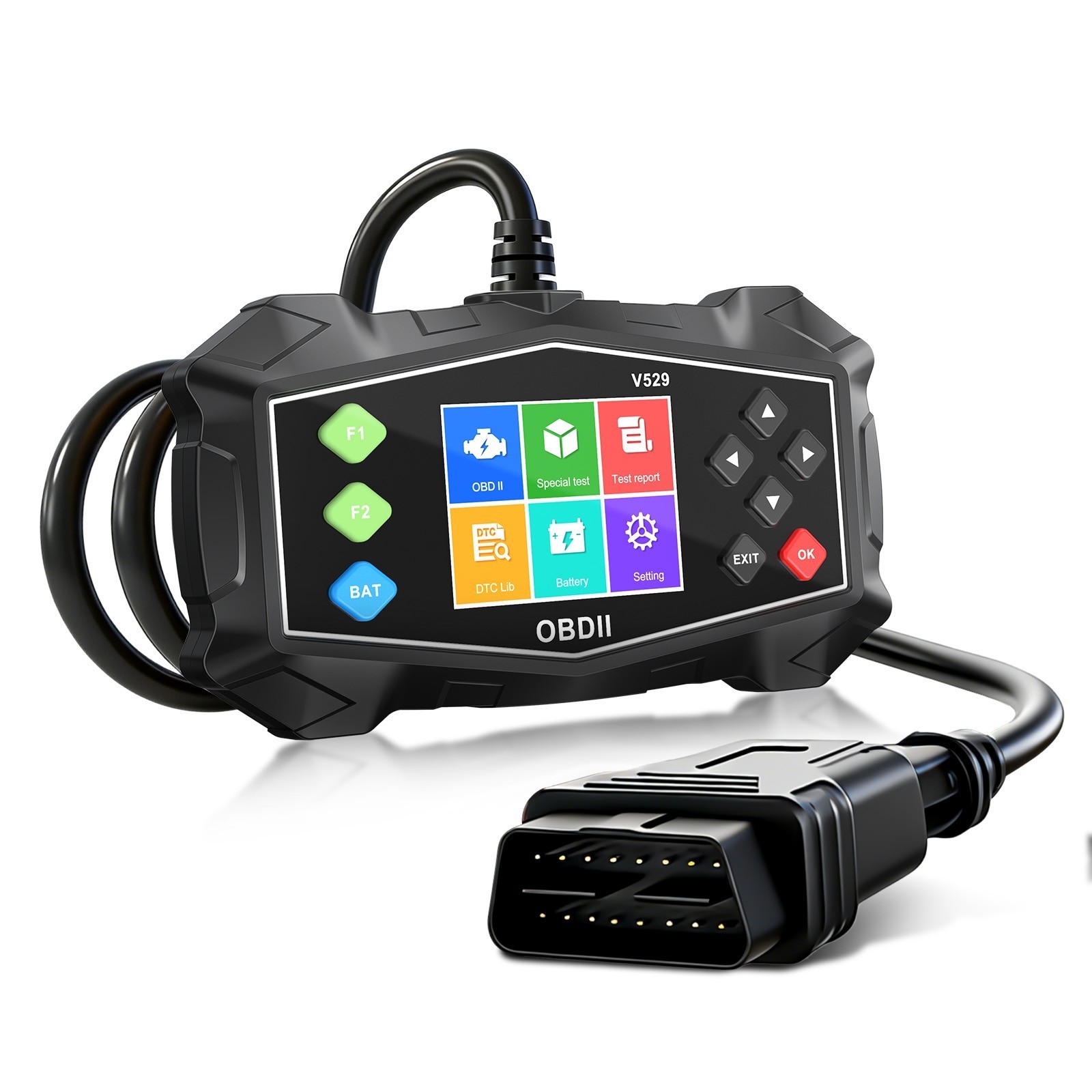 Code Reader DTC Lookup Engine Light Volt Test User Friendly Interface V529 Model