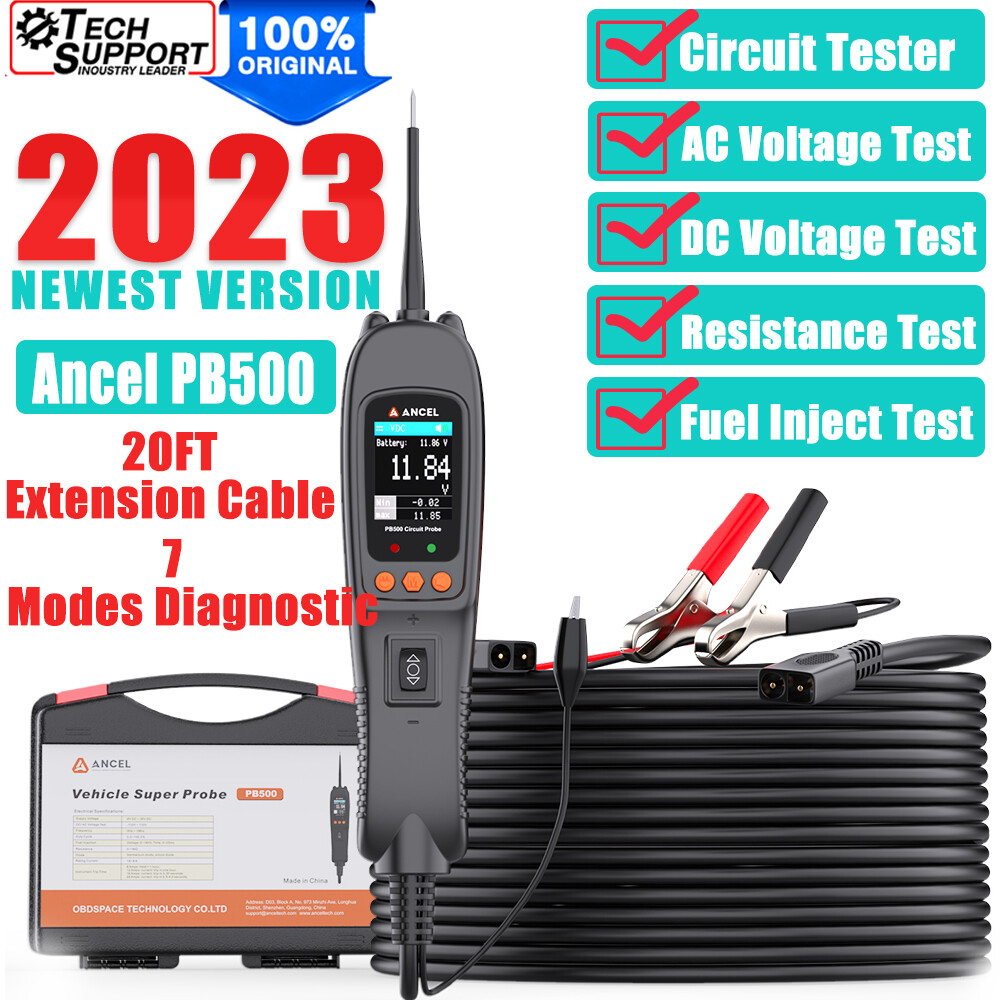 12-24V Car Power Circuit Tester Probe 12V-24V Electrical System Diode Test Tool