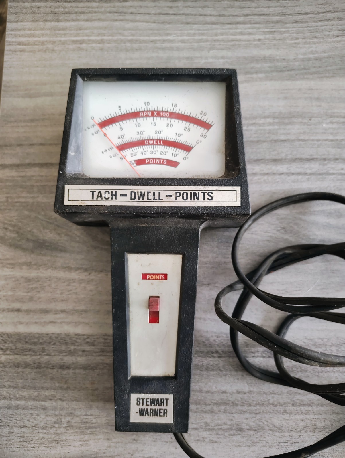 Vintage Tach Dwell Auto Automotive Points Test Model 8420 Ignition