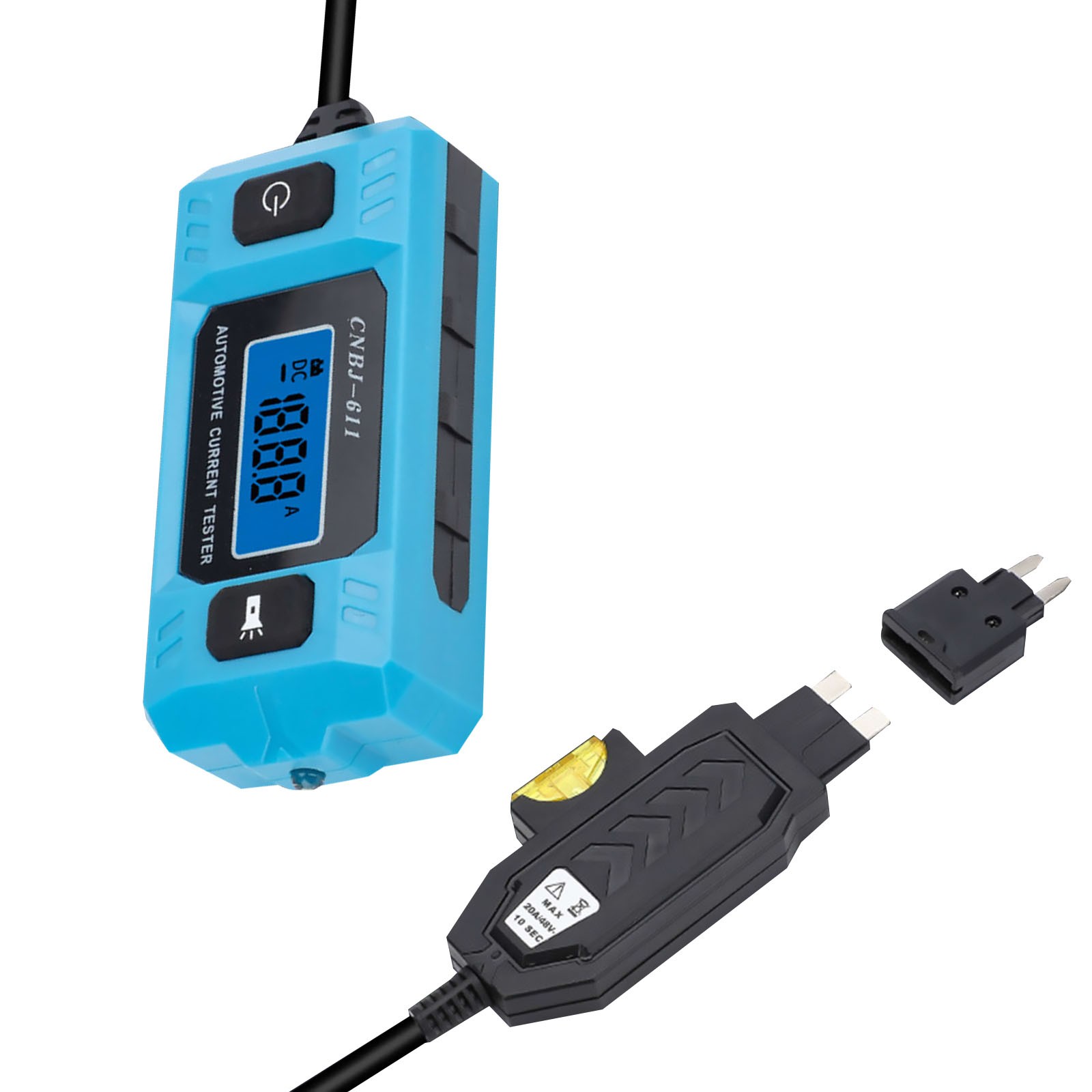 Portable Vehicle Current Detector Meter with 0.01A Precision and LED Display