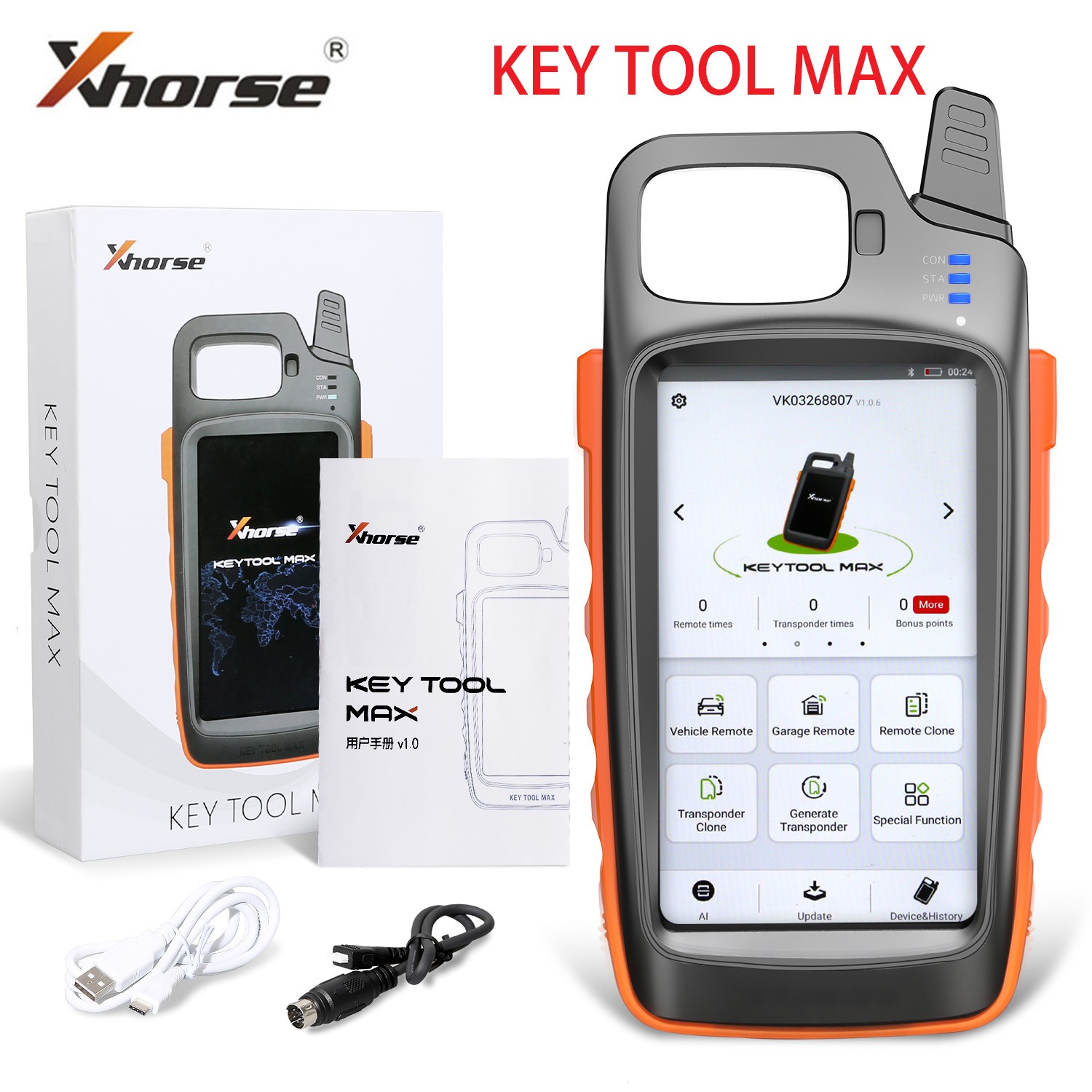 Xhorse VVDI Key Tool Max Remote & Chip Generator IMMO Progarmming Cloning Device
