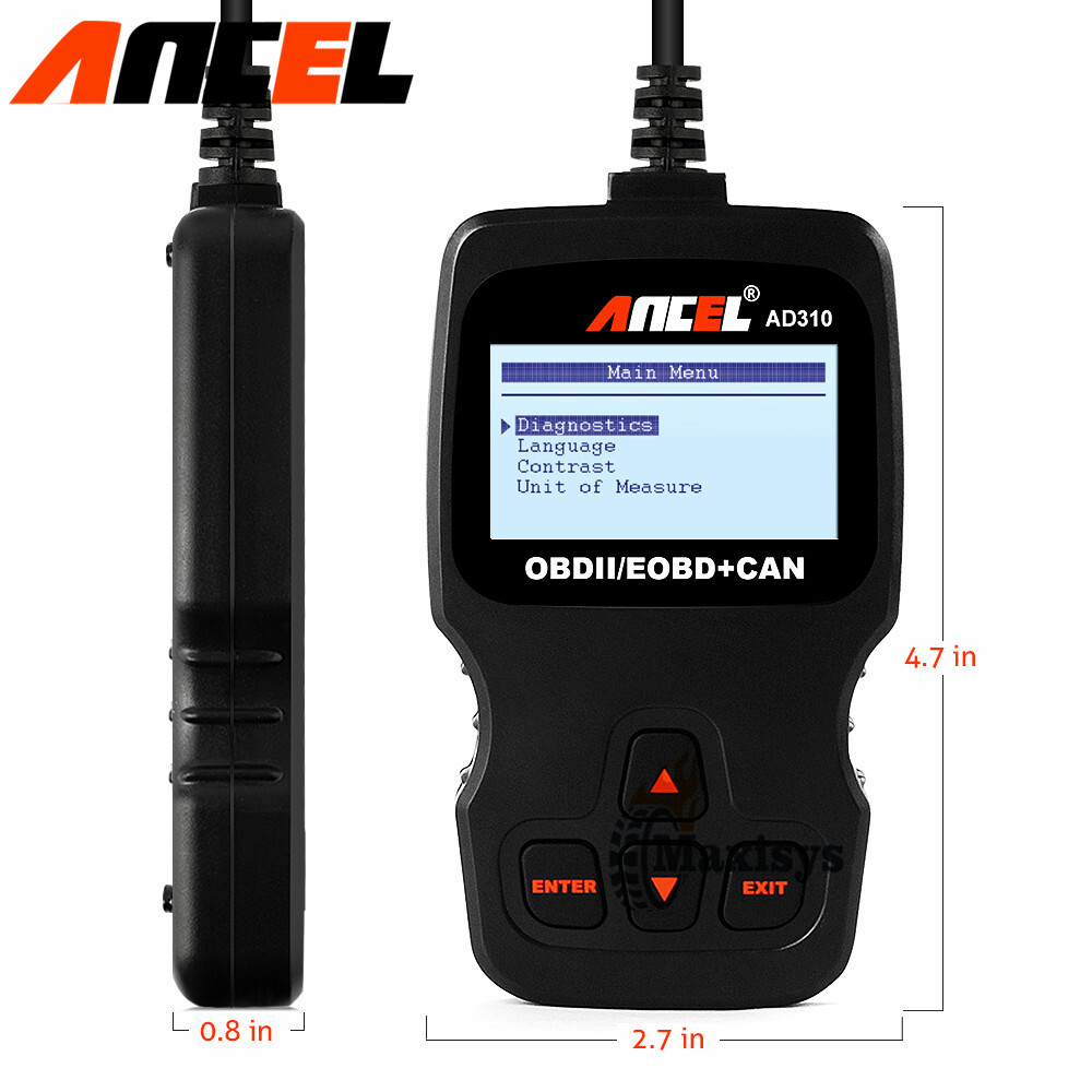 ANCEL AD310 OBD2 Scanner Diagnostic Tool Read Codes Lifetime Free Update For VW