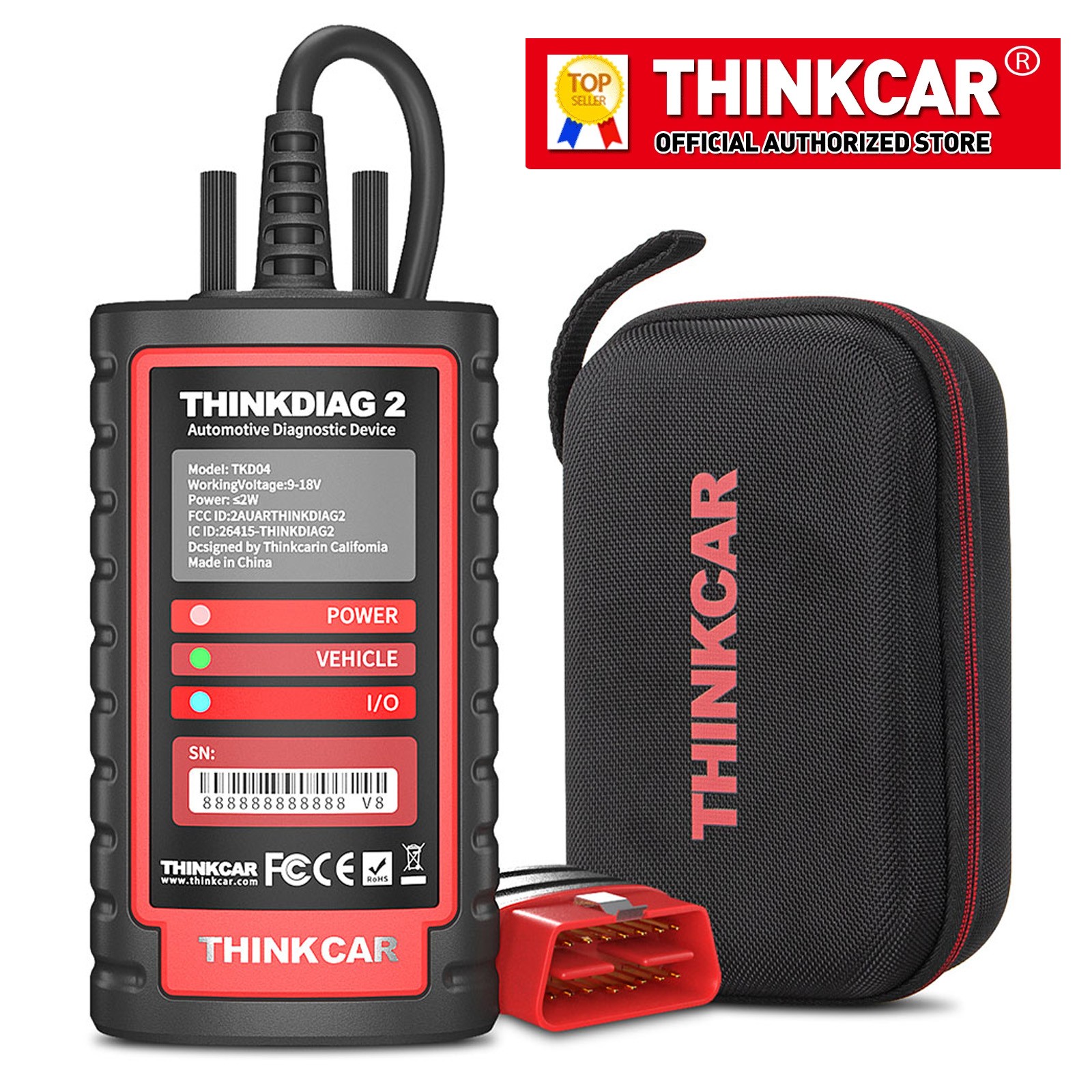 2026 THINKDIAG 2 OBD2 Scanner Car Diagnostic Tool All Software Free Bidirection