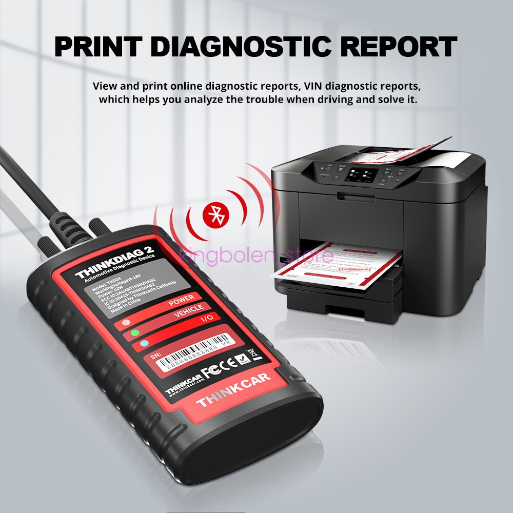 THINKDIAG 2 Bidirectional OBD2 Scanner Diagnostic Tool Reader All Software Free