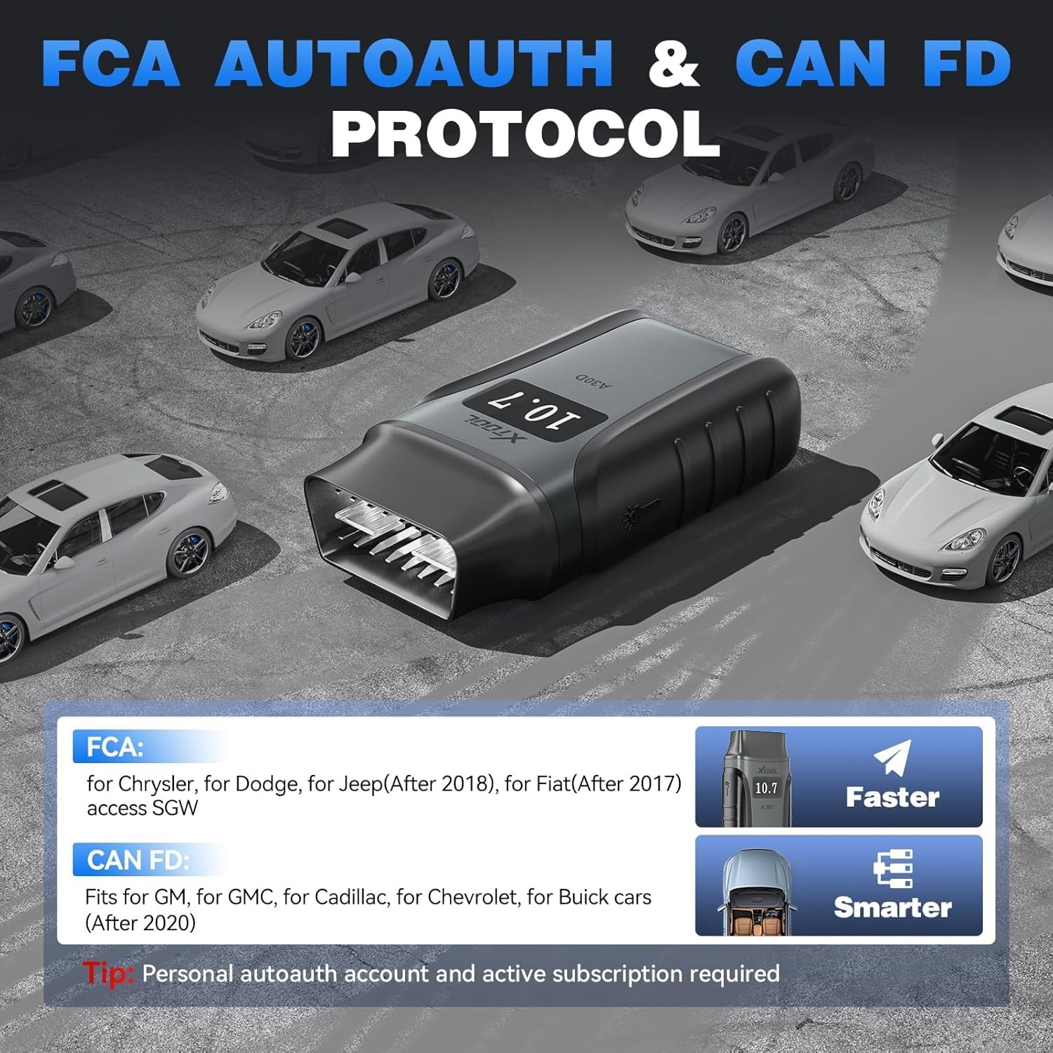 XTOOL A30D Full BiDirectional Scan Tool Car OBD2 Scanner Auto Diagnostic Reader