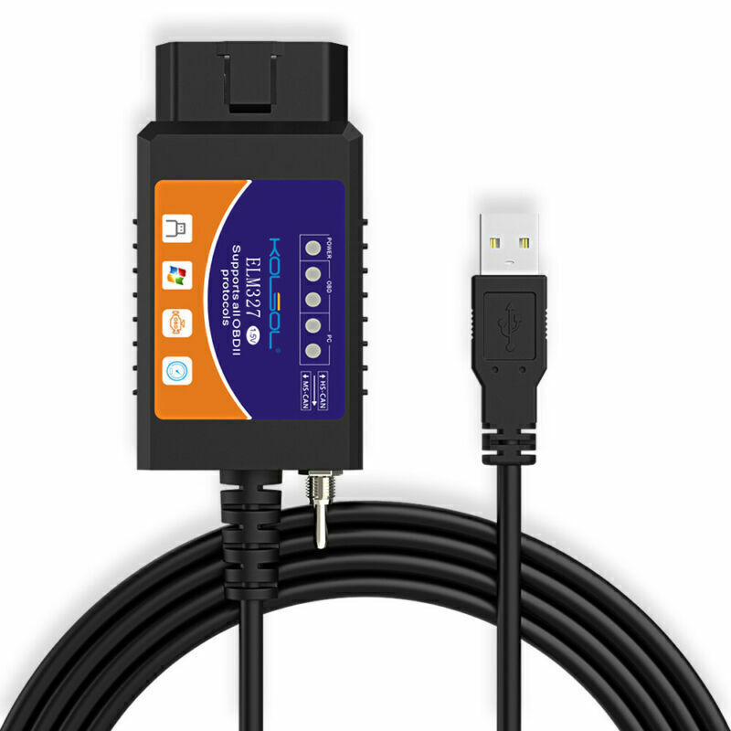 For Ford Forscan ELM327 USB Modify OBD 2 Scanner V1.5 MS-CAN HS-CAN Code Reader