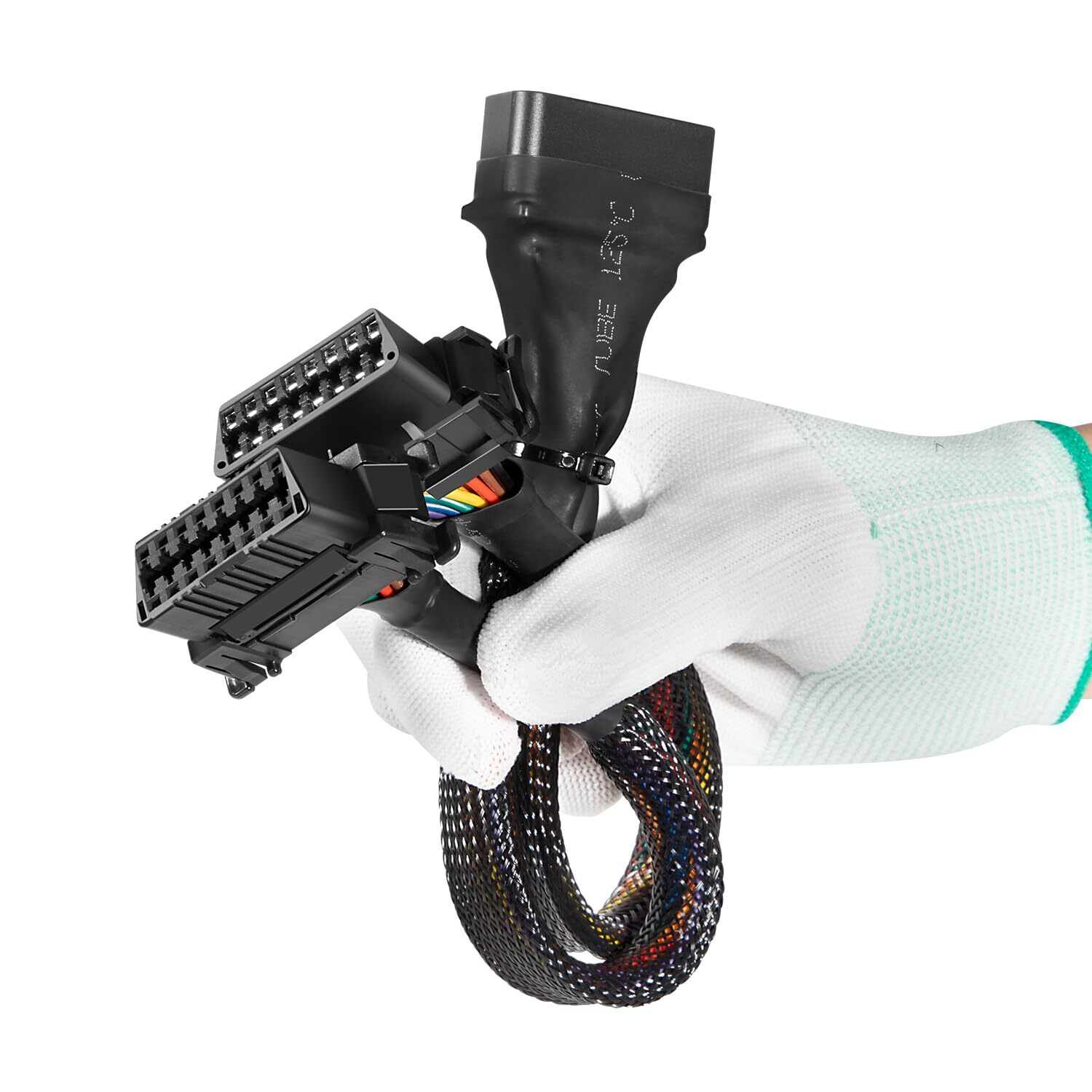 OBD II Port OBD 2 Splitter Extension Cable 1 Male 2 Female Y Cable Adapter 16Pin