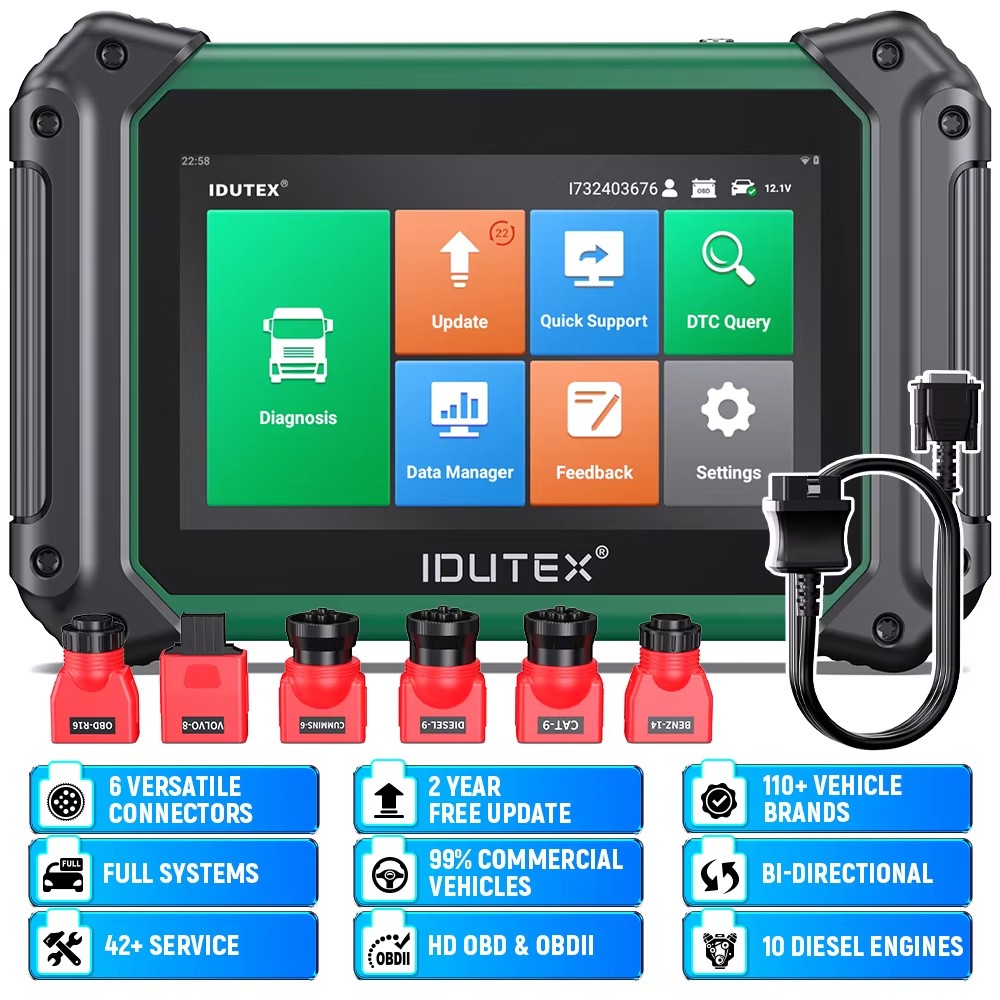 IDUTEX TS710 Heavy Duty Truck OBD2 Scanner with DPF Regen Bi-directional Diesel