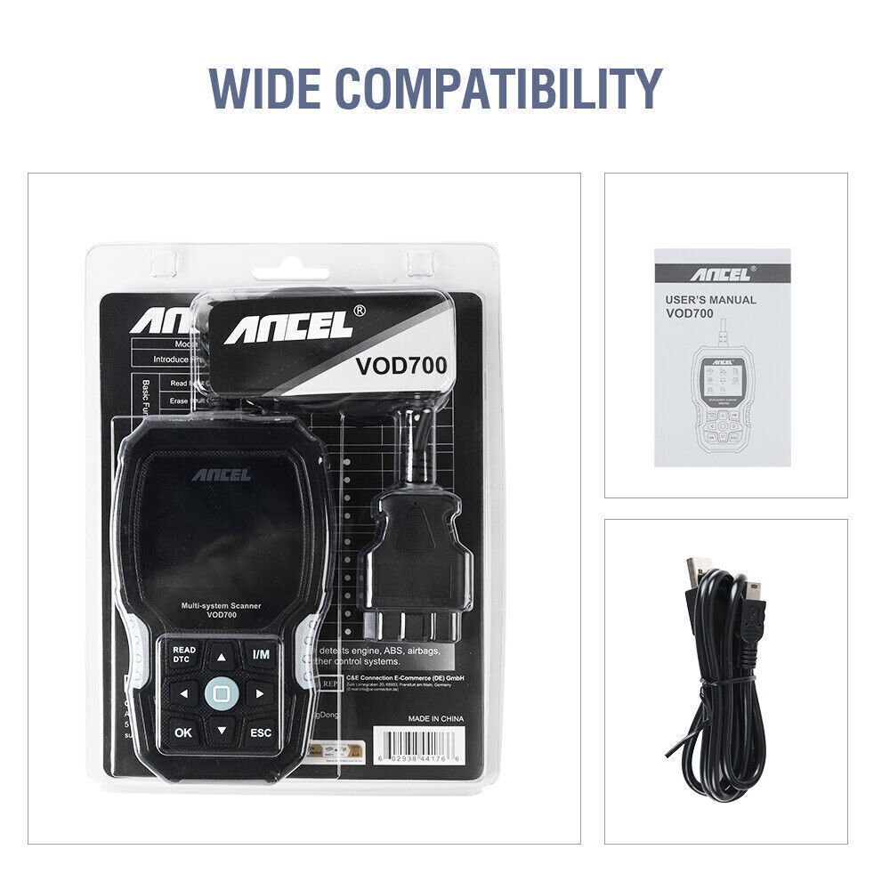 ANCEL VOD700 All System OBD2 Diagnostic Scanner ABS SRS BMS TPMS Fit for VOLVO