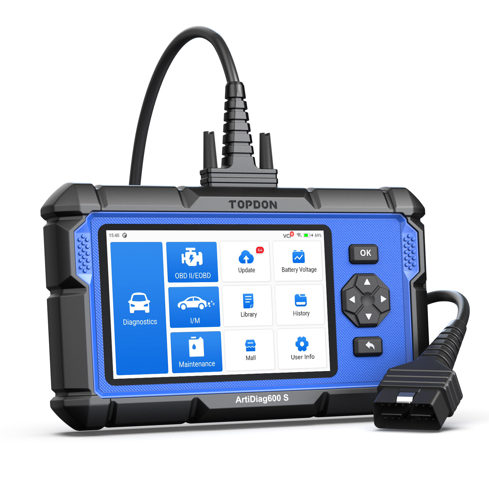 2026 TOPDON AD600S 9 Reset AUTO VIN Life Free Update Vehicle Diagnostic Scanner