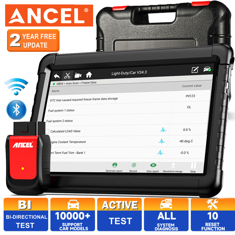 All System Diagnostic Tool Bidirectional OBD2 Scanner Car Active Test ECU Coding