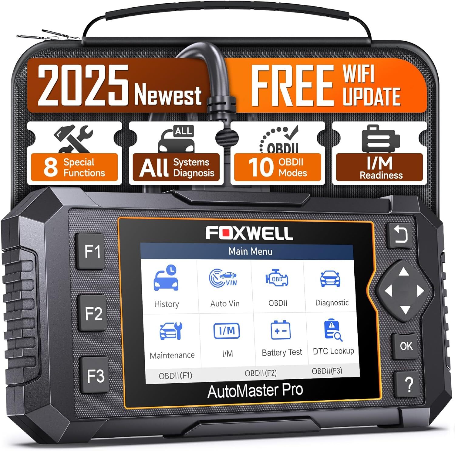 FOXWELL NT614 ELITE Car ABS SRS Engine Transmission Scanner OBD2 Diagnostic Tool