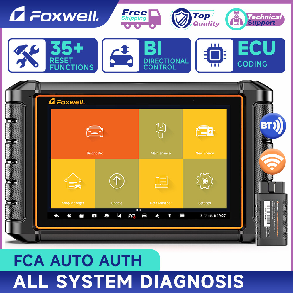 FOXWELL NT909 OBD2 Scanner Bidirectional ECU Coding Car Diagnostic Tablet Tool