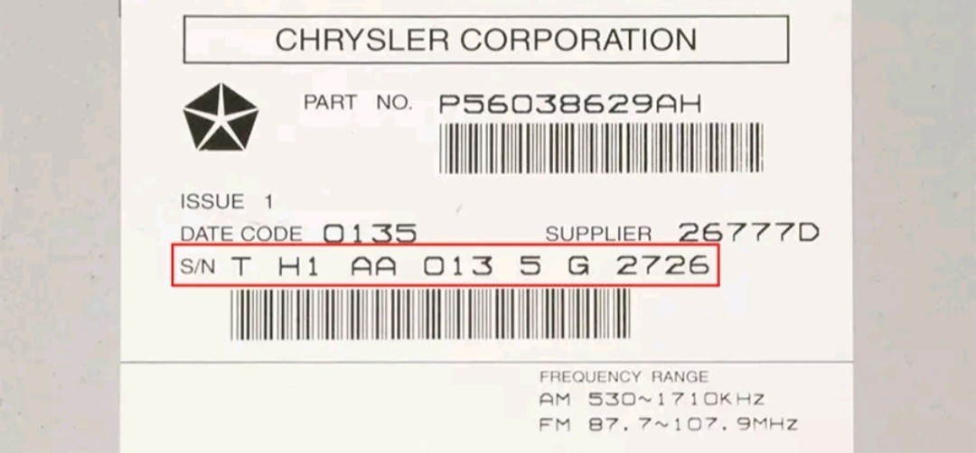 ✅ Chrysler Dodge Jeep RAM Radio Code Unlock | Anti Theft PIN