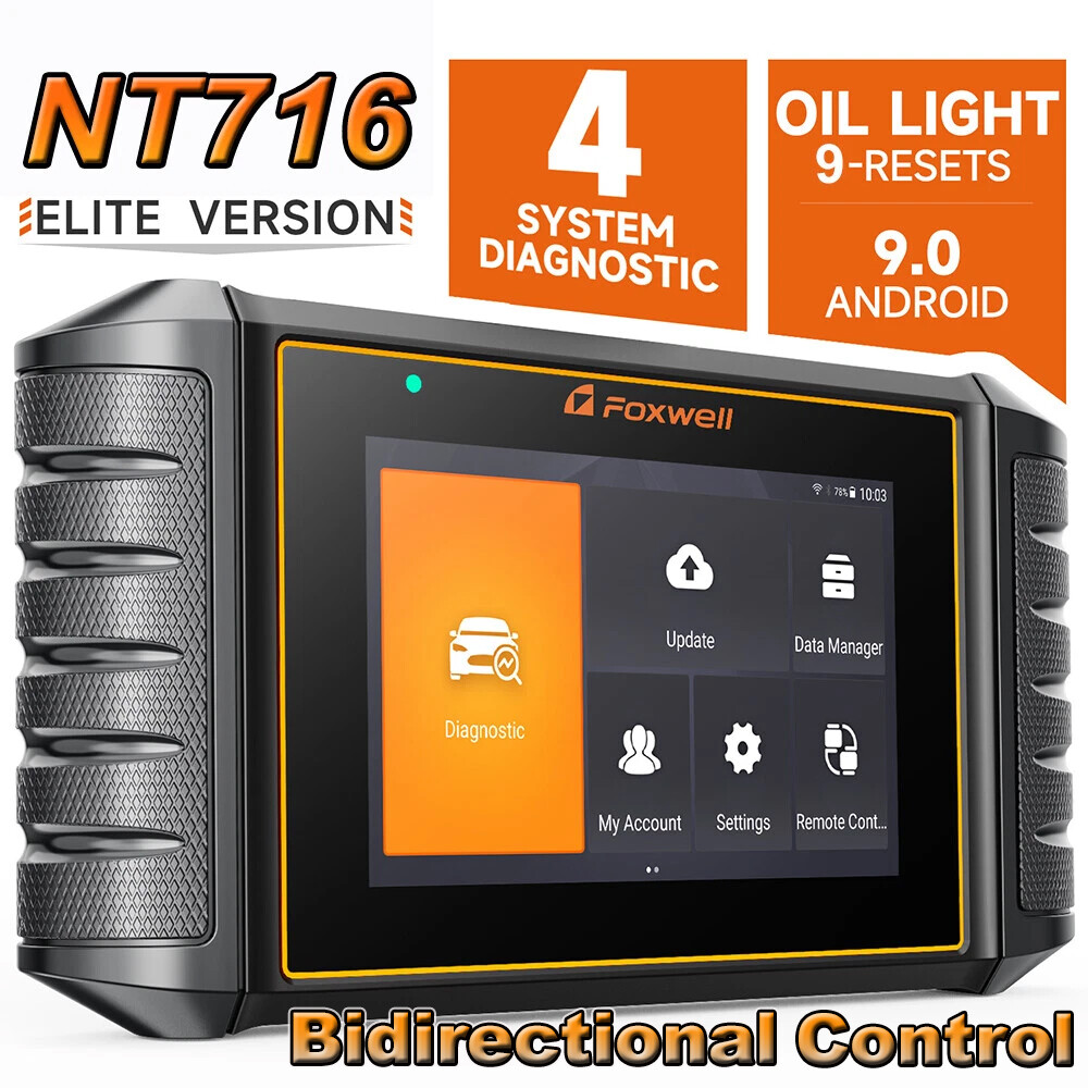 FOXWELL NT716 OBD2 Scanner Car SRS ABS Engine System TPS TPMS Oil Code Reader US