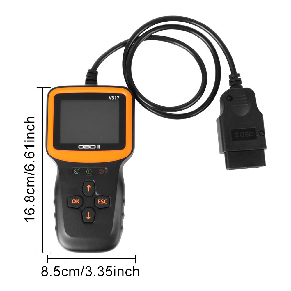Check Engine Light Scanner OBD2 Code Reader Real-Time Graphs EVAP Voltage Tester