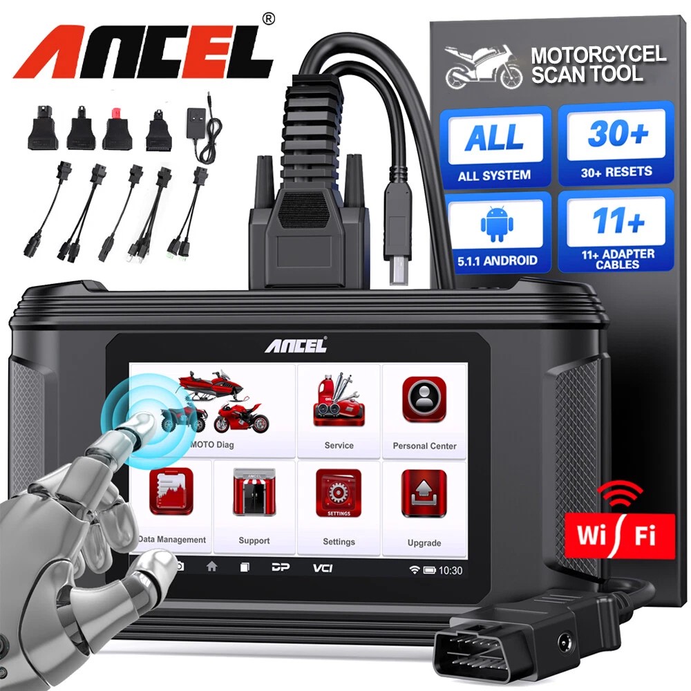 ANCEL MT500 Fit For EU Motorbike OBD2 Diagnostic Tool Motorcycle Scanner Oil ABS