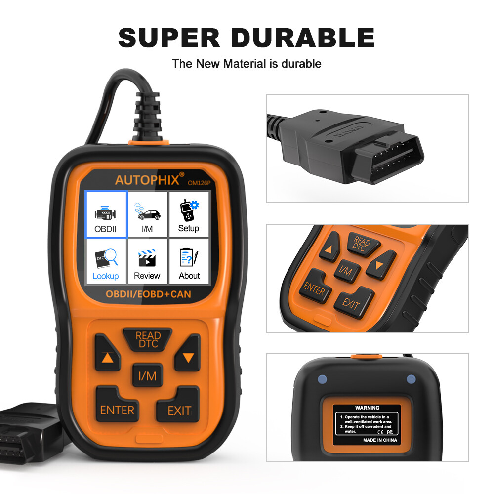 AUTOPHIX OM126P Car Vehicle Code Reader Car OBD2 Scanner Diagnostic Check Engine