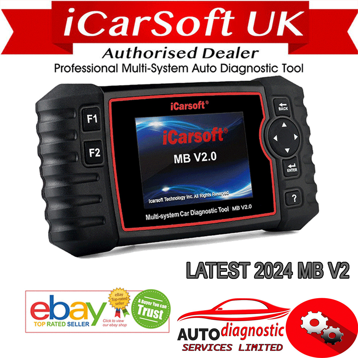 2024 ICARSOFT MB V2 Professional CAR DIAGNOSTIC SCAN TOOL FOR MERCEDES VEHICLES