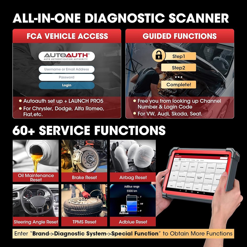 Autel MaxiCOM MK808S Bidirectional Scan Tool Car Diagnostic Scanner Key Coding